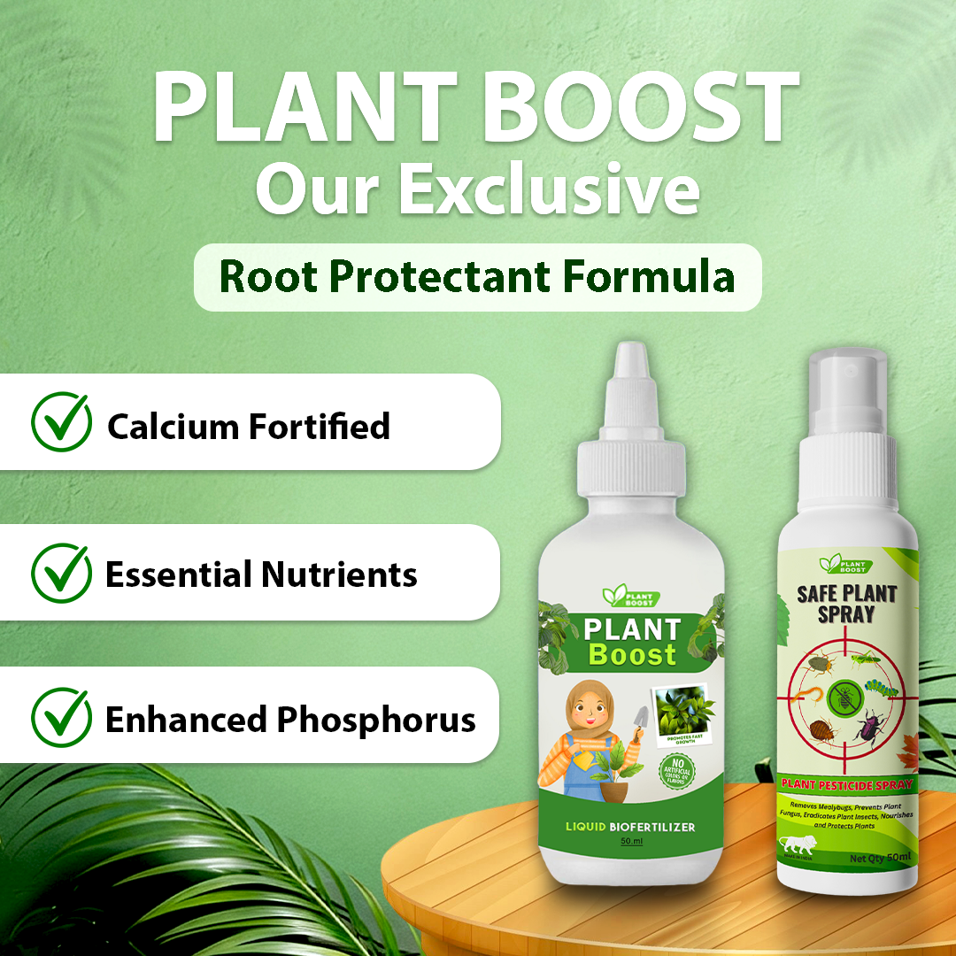 Natural Plant Care Combo - Plant Boost with Safe Plant Sprays